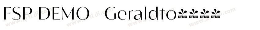 FSP DEMO   Geraldto字体转换